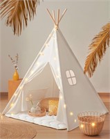 Tiny Land Large Kids Teepee Tent with Padded Mat