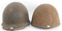 2 WWII Helmets