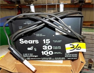 NEW IN THE  BOX --  SEARS BATTERY CHARGER,
