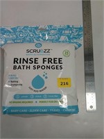 New rinse free bath sponge
