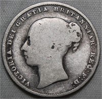 Great Britain Victoria Shilling 1860