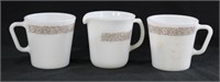 Woodland Pyrex Creamer & Coffee Mugs