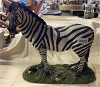 Zebra Poly Resin 13" Figurine