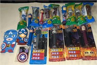 Star Wars PEZ Dispensers & Captain America Items