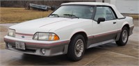 1989 Ford Mustang GT Convertible V8, 57,000 miles;