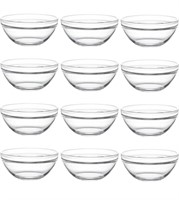 Stackable Glass Bowls for Cooking Baking Food