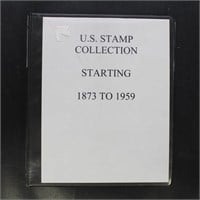 US Stamps Mint and Used 1873 to 1959 in binder, 16