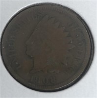 1908 Indianhead penny