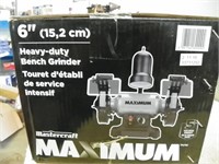 Unused Maximum 6" heavy duty bench grinder