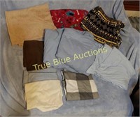 Bedding- (4) Pillow Cases , (3) Throw Blankets , (