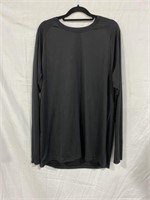 MENS LARGE LONG SLEVE ATHLETIC SHIRT BLACK