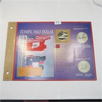 1992 Olympic Half Dollar Display