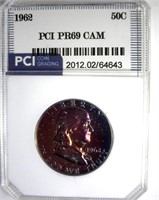 1962 Franklin PR69 CAM LISTS $700