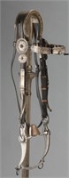 Navajo,engraved silver mounted Head Stall with Bit
