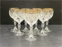 Hemah Russian Hand Made Crystal Wine Goblets
