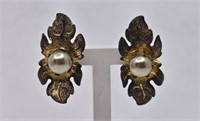 Bond Boyd Vintage Gold Plated Sterling Earrings