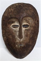 11.5" African Flat Wood Mask, Lega? Small chips