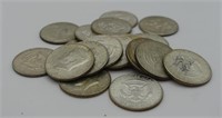 (19) 40% Silver Kennedy Half Dollars