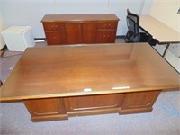 Principal Desk (6'L) & Credenza from Room #413