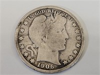 1906 O Silver Barber Half Dollar Coin