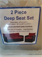 2 piece deep seat cushion set.