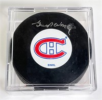 North Stars Goalie Worsley Gump Auto Puck -Beckett