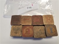 Antique Wood Toy Blocks