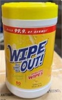 Wipe Out Multi Purpose Wipes 80 Count 12 Pack