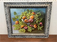 Ornate wooden frame with print Louis XVI Rococo?