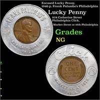 Encased Lucky Penny, 1946-p, Frank Palumbo’s Phila