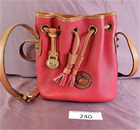 Dooney & Burke Red All-Weather Leather Purse