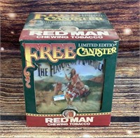 Red Man Chewing Tobacco Canister In Box