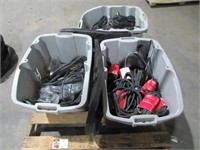 (Qty - 3) Bins of Tool Cords-