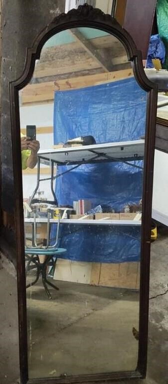 Wood Frame Mirror, approx. 60 in Tall, 21 1/2 in