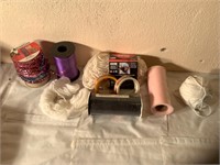 Model lace, ribbon, yarn, and tinsel cord