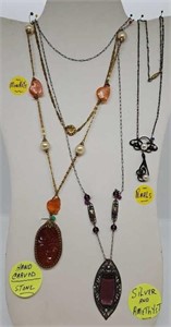 (3) Victorian Style Necklaces