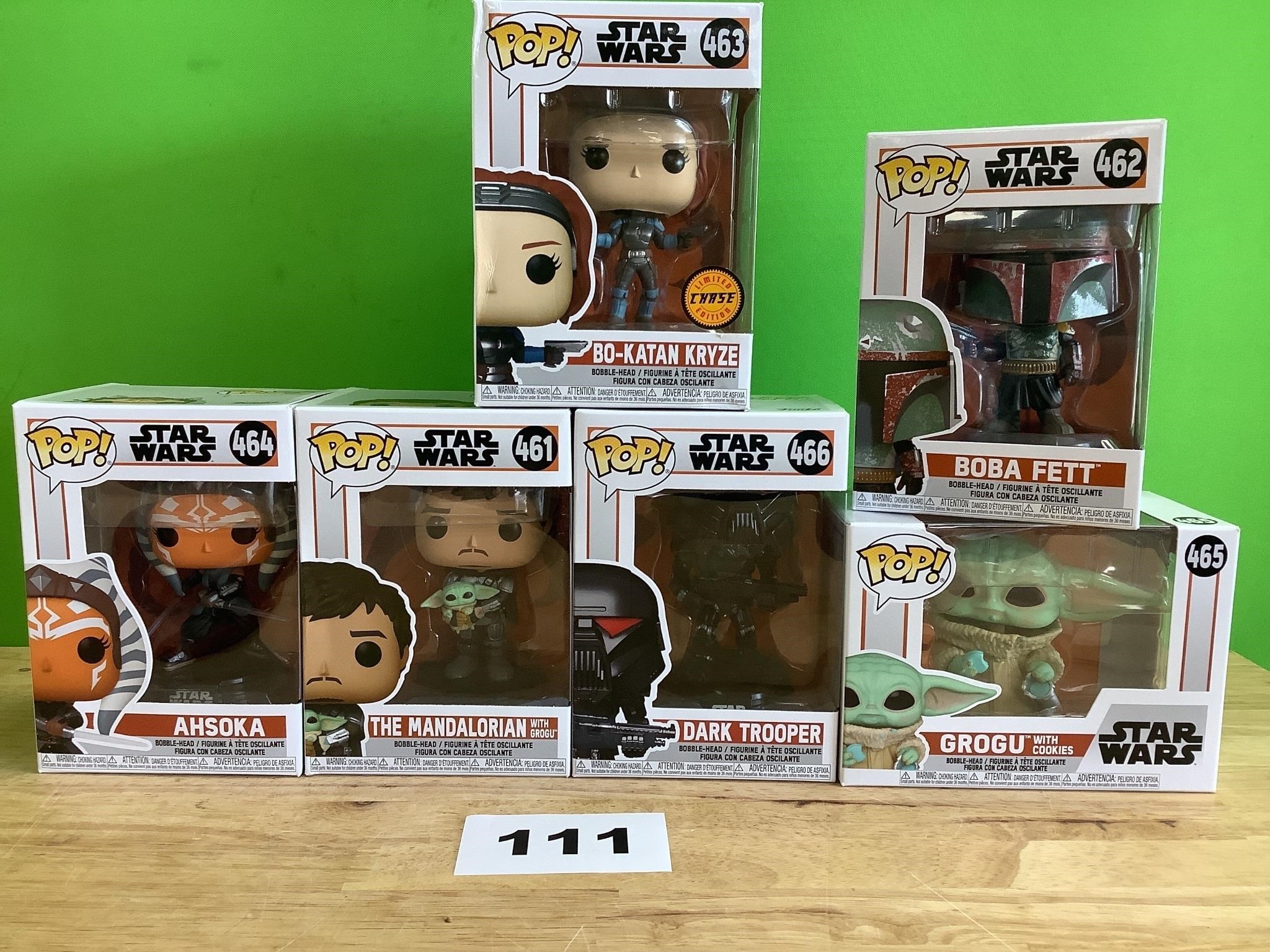 Star Wars Funko Pops Complete Collection lot of 6