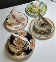 4 Tea Cups and Saucers - Stratford + Royal York+