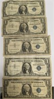 1957 AND 4 1957B  SILVER CERTIFICATES