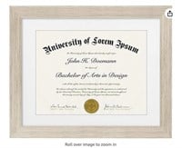 Americanflat 11x14 Diploma Frame in Driftwood