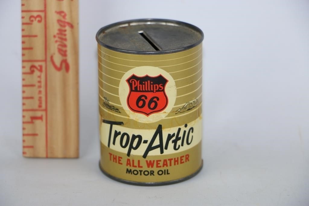 Phillips 66 Trop-Artic Motor Oil Coin Bank