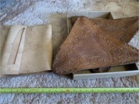 16 inch leather project tooled triangles