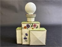 Porcelain Floral Perfume Bottle Made in Germany