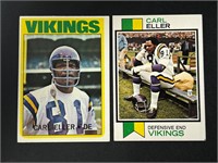 1972 & 73 Topps Carl Eller Cards