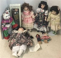 8 Assorted Dolls