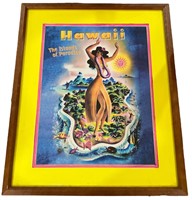 Vintage Hawaiian Travel Advertisement Poster