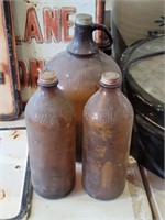 Vintage Clorox Jug & Glass Bottles