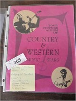 Country/Western Music Stars autographed Tour Book