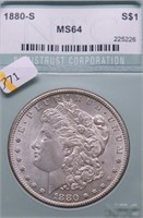 1880 S NNC MS64 MORGAN DOLLAR