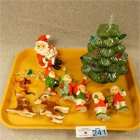 Ceramic Christmas Figures, Decorations